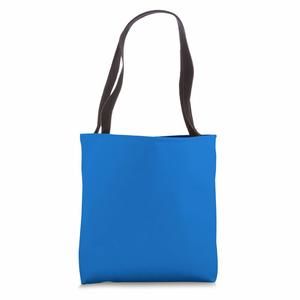 True Blue Plain Solid Color Simple Classic Tote Bag Uwu O_O